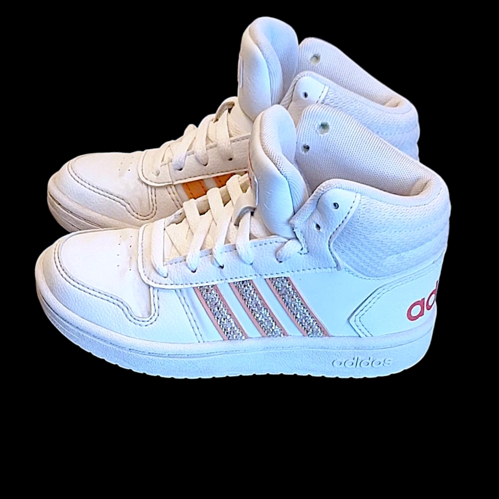 adidas neo Hoops 2.0 Mid J White Pink - Picture 11 of 11